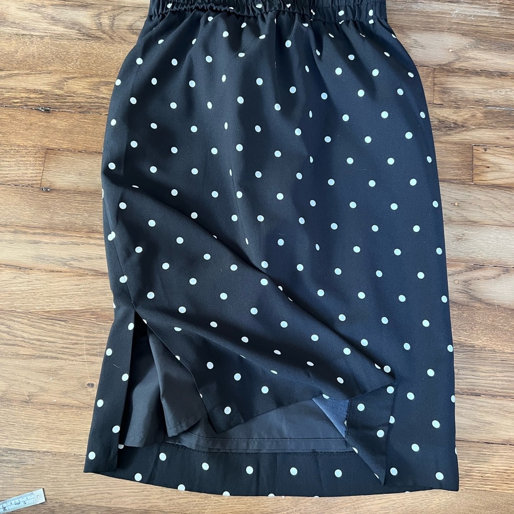 J. Crew Black and White Polka Dot Pencil Skirt - Picture 11 of 11